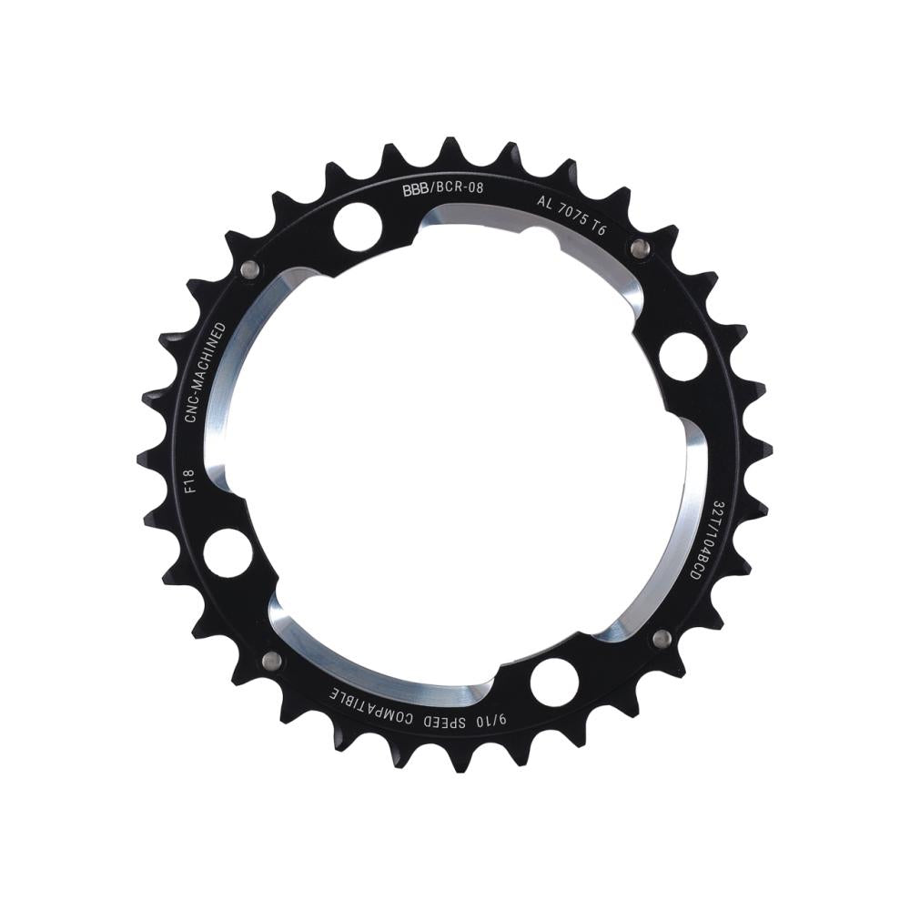 BBB Cycling BBB Kettenblatt Round About 4 32T/104 mm anthrazit - leichtes MTB-Kettenblatt