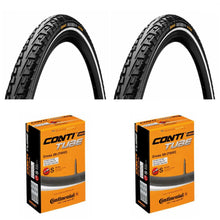 2x Reifen Continental RIDE TOUR Drahtreifen 32-622 (28x1 1/4x1 3/4) + 2x Schlauch Cross 28 28" 700x32/47C