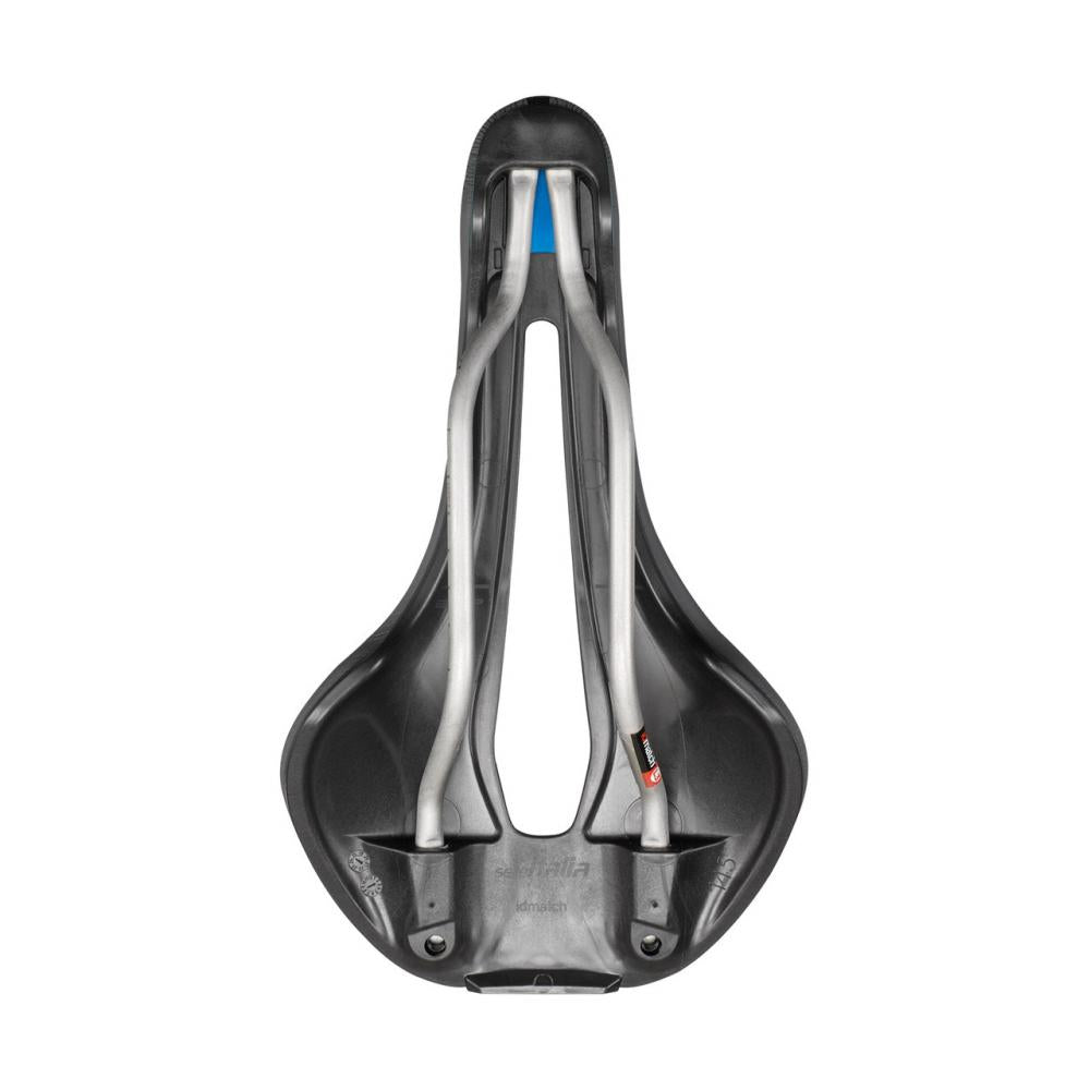 Selle Italia Flite Boost Gravel TI 316 Superflow Unisex Sattel L3 - Fibra-Tek Bezug, Light-Gel-Einsatz, Titanstreben Ø7 mm, Entlastungsöffnung (Superflow), 145×250 mm
