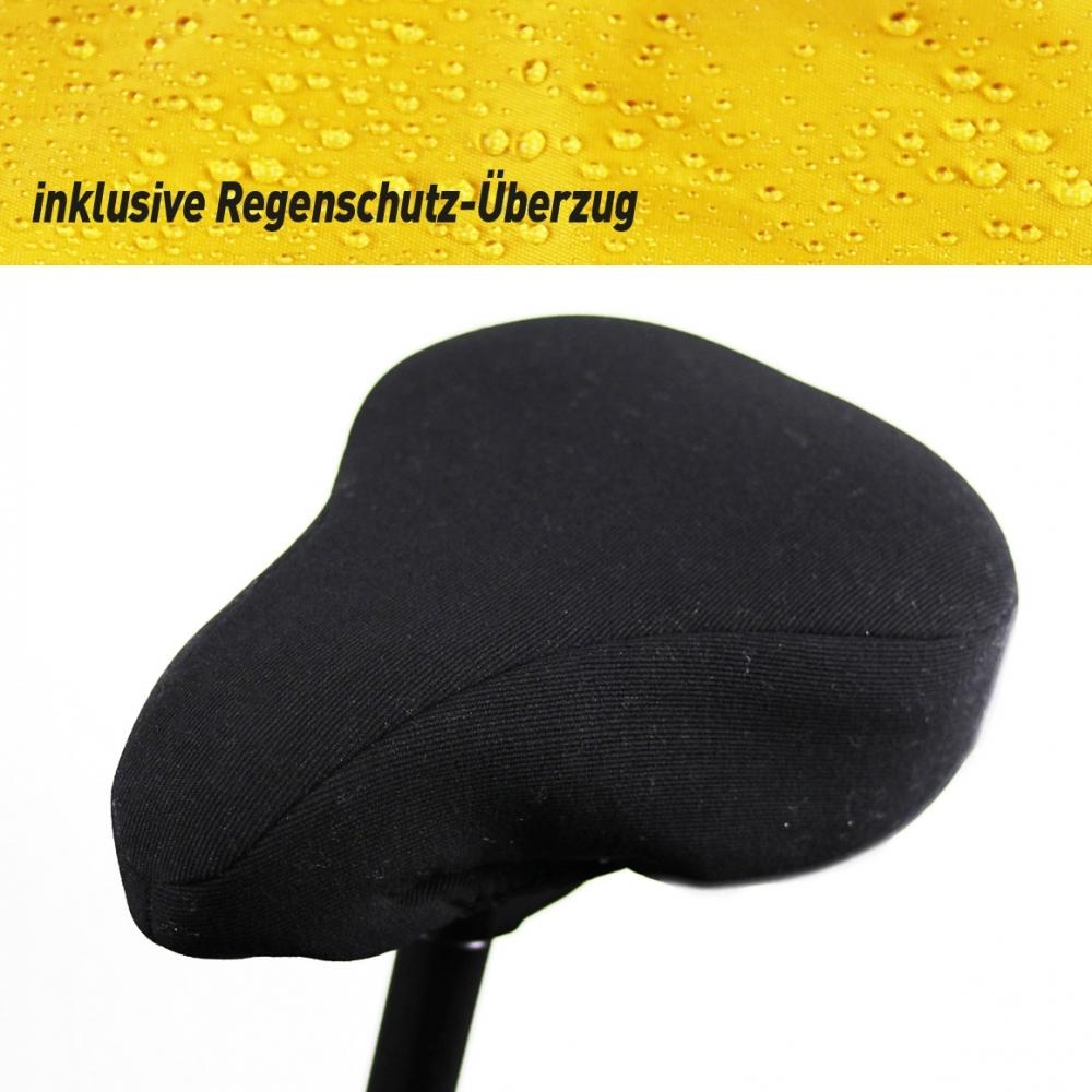 Haberland Sattelbezug Perlon Touren Sattel Gr. L schwarz - komfortable Druckentlastung