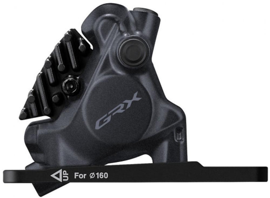 SHIMANO Bremssattel GRX BR-RX410 VR mit Adapter - hydraulischer Scheibenbremssattel für Gravel