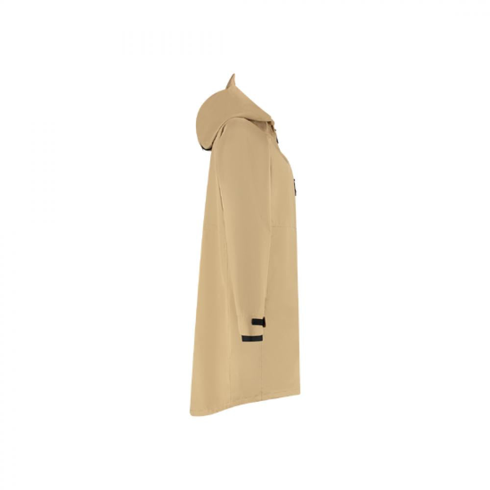 BBB Regenjacke Rainshield Parka M kamel - wasserdicht, winddicht, atmungsaktiv, verstellbare Kapuze, reflektierende Details, leichtes Packmaß