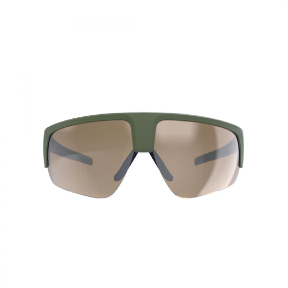 BBB Cycling Sportbrille Comet amber flash mirror Einheitsgröße matt grün - klare Sicht und Schutz