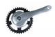 Mijnen Pieper Kettenradgarnitur Alu Rock silber 170mm,44 Z. 4-kant mit Abdeckscheibe