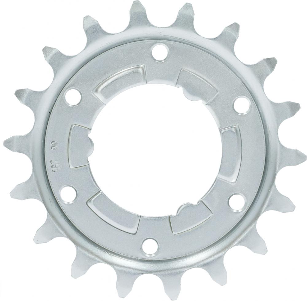 SHIMANO ALFINE 18Z Ritzel, silber, für Singlespeed und Alfine Nabenschaltungen.