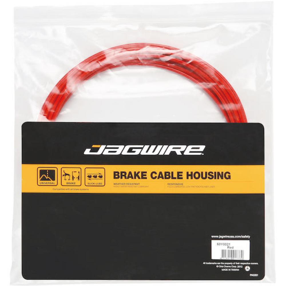 Jagwire CGX-SL Bremszugaußenhülle Ø 5 mm x 10 m Rot - Slick-Lube Liner