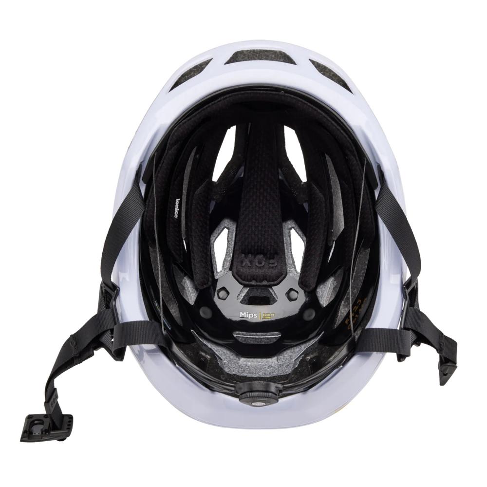FOX Crossframe Pro Solids MTB-Helm White L 59-63 cm Mips