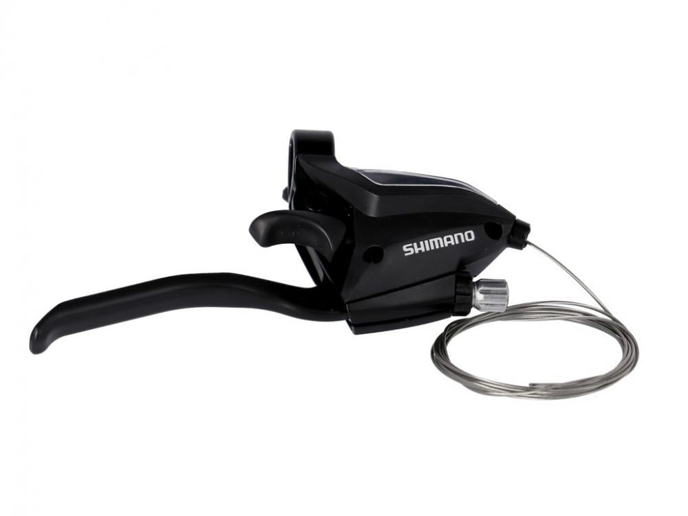 SHIMANO Schalt-/Bremshebel ST-EF500 8-fach Rechts 4 Finger - 8-fach, Schwarz