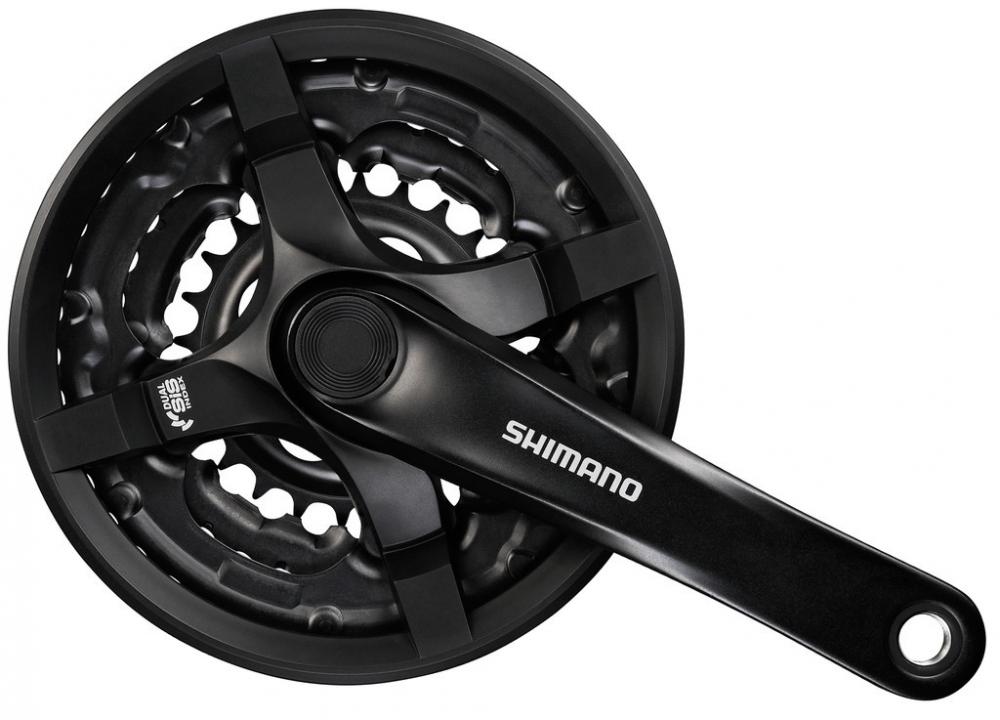 SHIMANO Kurbelgarnitur TOURNEY FC-TY501 - 6-fach, 7-fach, 8-fach, 175 mm, 42-34, 24 Zähne