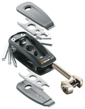 SKS Germany Multitool CT-Worx 20 Funktionen - Kompaktes Fahrradwerkzeug mit Innensechskant, Torx, Schraubendrehern, Kettennieter und Speichenschlüssel für unterwegs