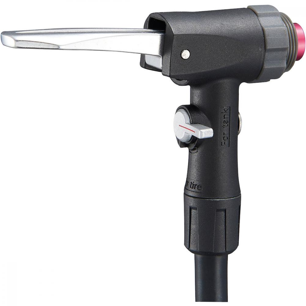 Merida Standpumpe Tubeless Air Tank 69 cm Schwarz - Druckkammer bis 18 Bar