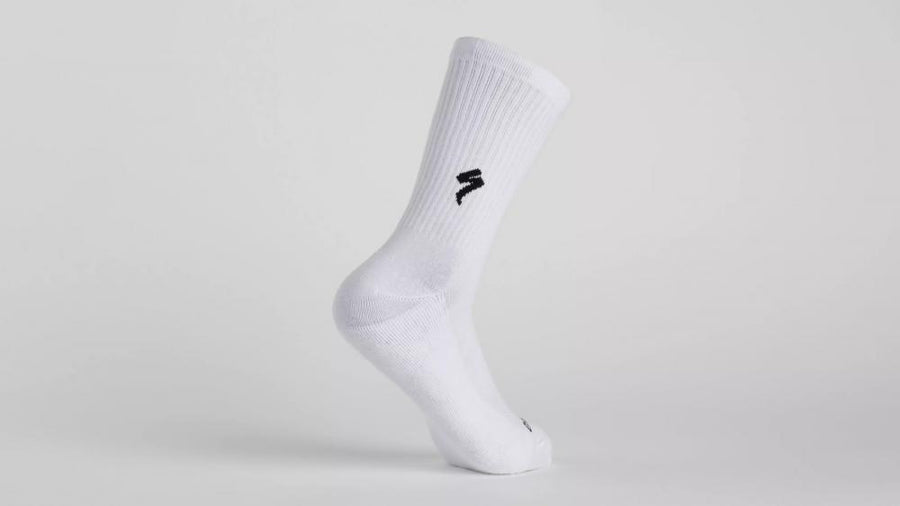 Weiße Baumwoll-Tennissocken Tall - Größe M Premium Sportsocken - Bekleidung