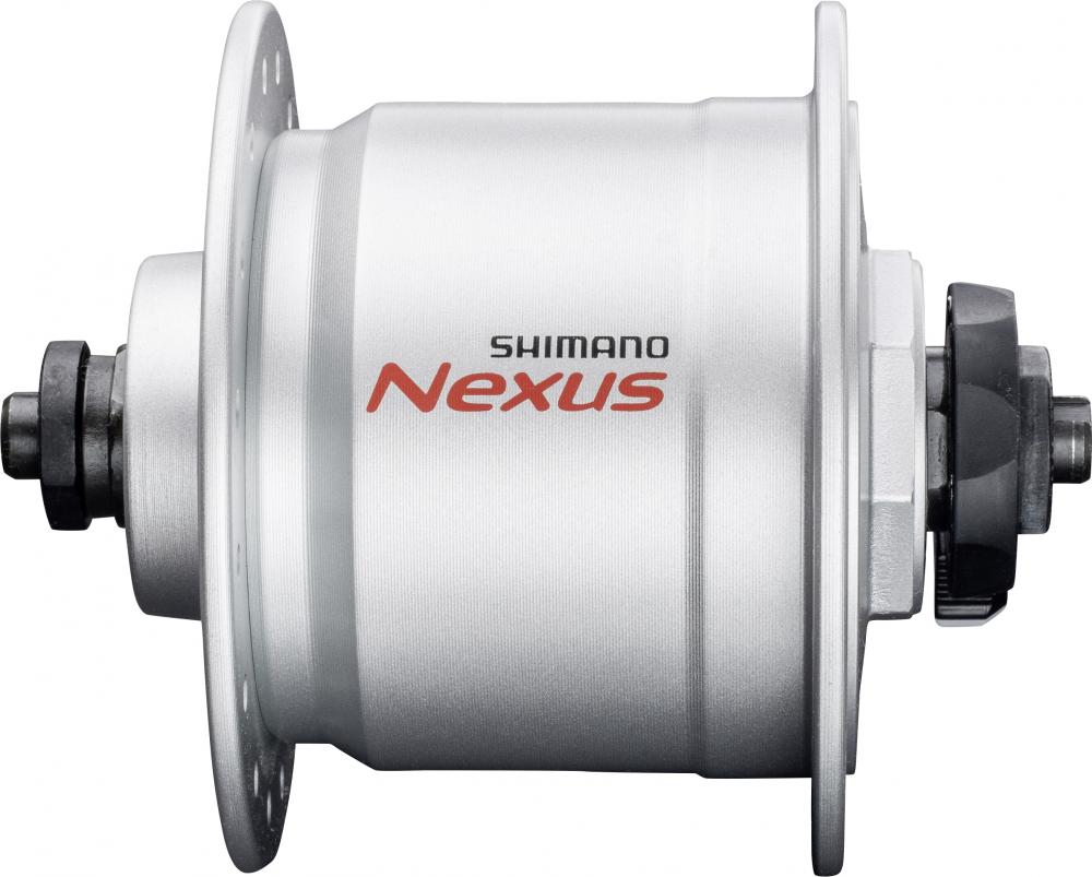 SHIMANO Nabendynamo NEXUS DH-C3000-3N - 3000-3, Silber 32 Loch