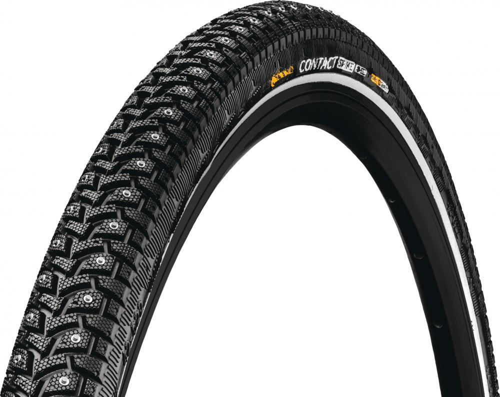 Continental Contact Spike 240 Reifen, schwarz, mit Spikes und Reflexstreifen, 28 Zoll.