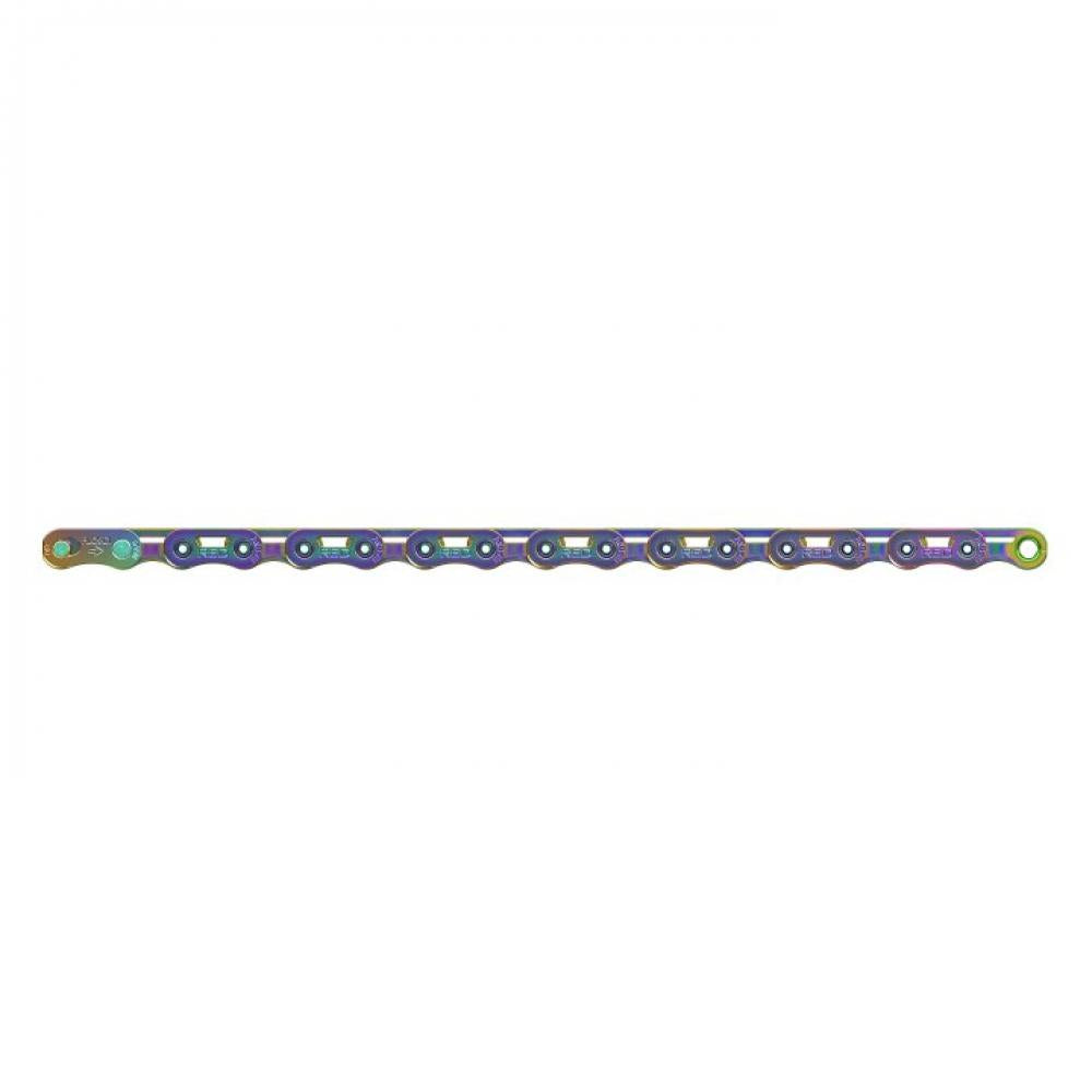 SRAM Kette PC RED AXS E1 rainbow 114 Glieder - ultra leichte Performance-Kette