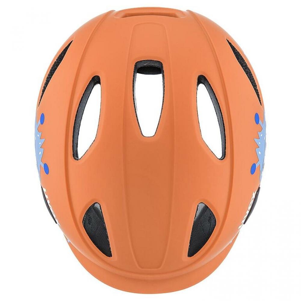 uvex OYO Style Kinder-Fahrradhelm Monster Papaya matt 50-54 cm - In-Mold, xTRA Shield, KID PROtect, 10 Belüftungen, IAS-System