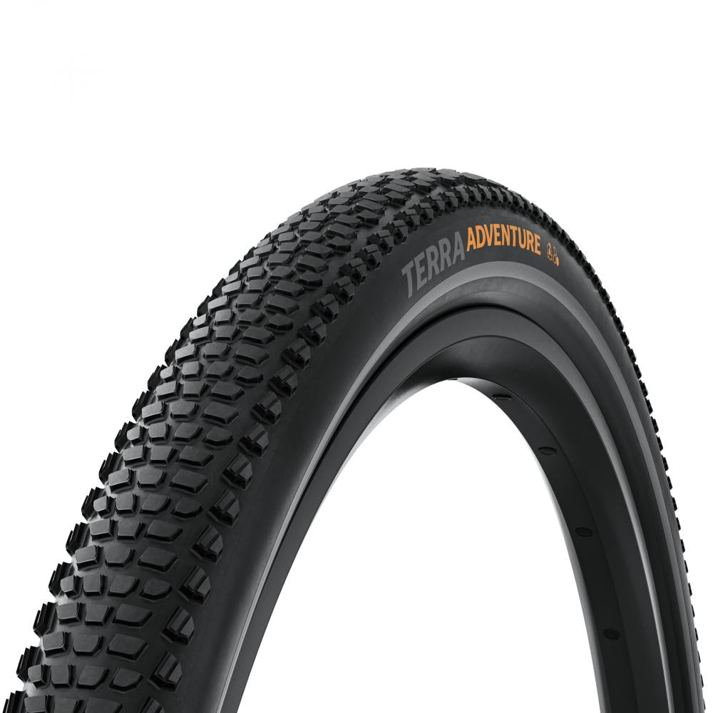 Continental Faltreifen Terra Adventure Trail Grip Reifen 28 Zoll 45-622 TL-Ready E-25 Faltreifen schwarz graphit-reflex