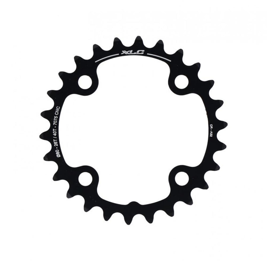 XLC Kettenblatt CR-A22 Sram 2x10 speed Ø80mm 26Z