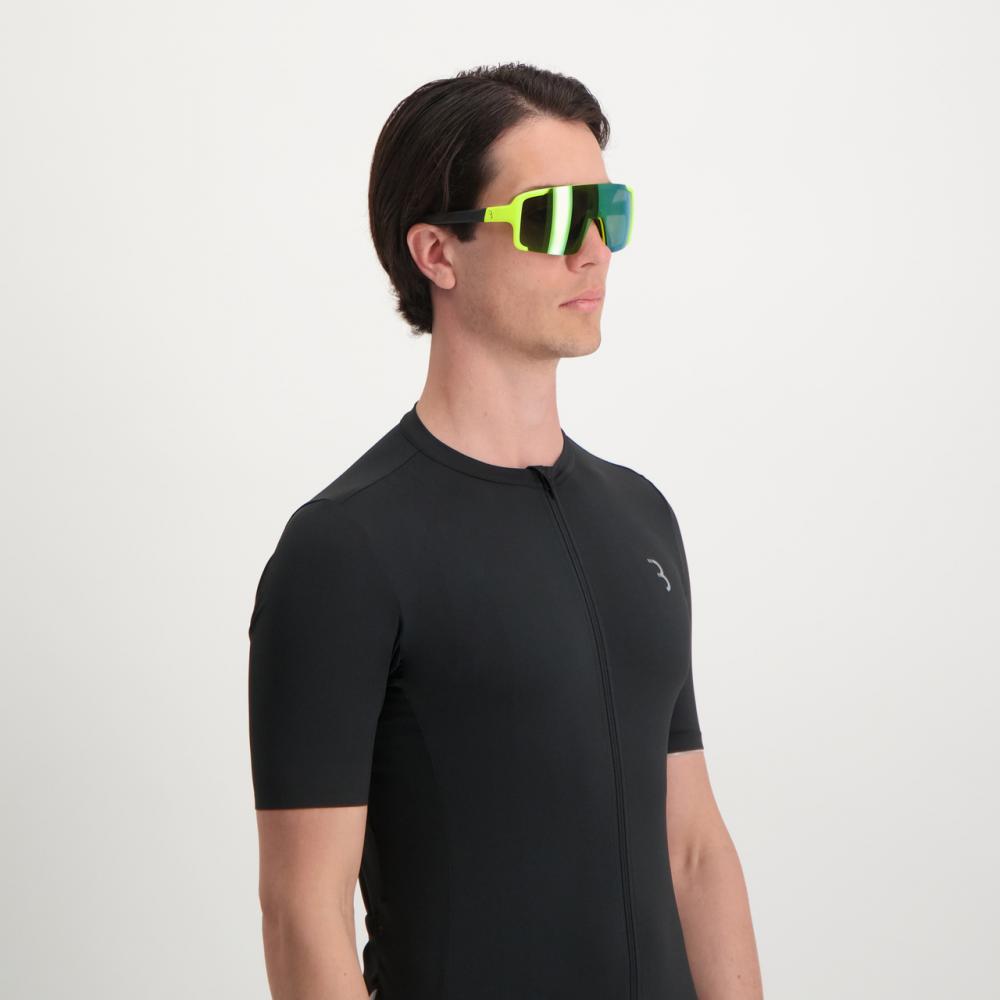 BBB Cycling BBB sportbril Chester MLC fluor Größe M matt neon gelb - sichere Sportbrille mit Vollrahmen
