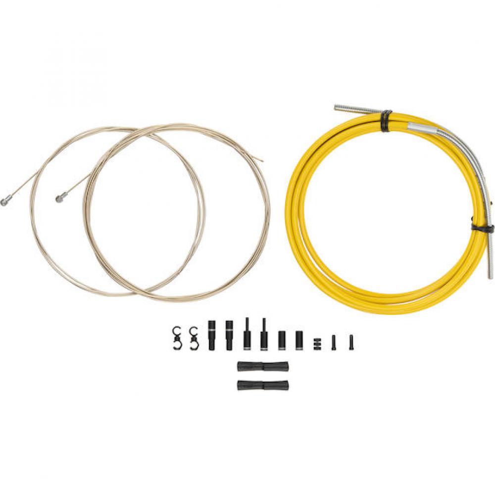 Jagwire Bremszugset Road Pro Standardlänge Gelb - maximale Bremsperformance