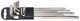 Unior Sechskantstiftschlüsselset lang rot,Kunststoffclip,1,5-10mm,220/3SLPH-US