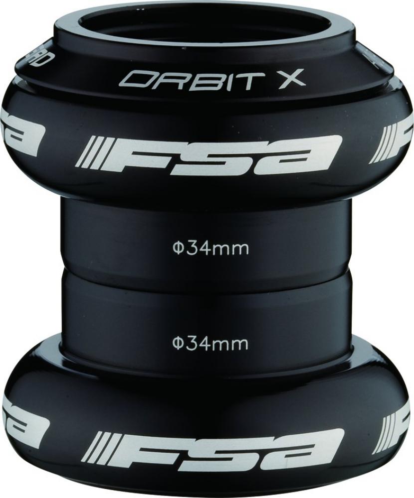 FSA Steuersatz Orbit X 1" 1" Schwarz - präziser Ahead-Steuersatz für 1 Zoll Steuerrohre