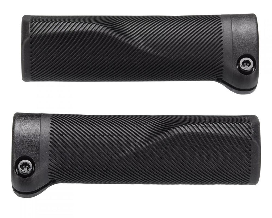 Kinder Fahrradgriffe Flanged Lock-On 105mm - Gummierte Lenkergriffe 22.2mm mit geschlossenem Ende - Grips