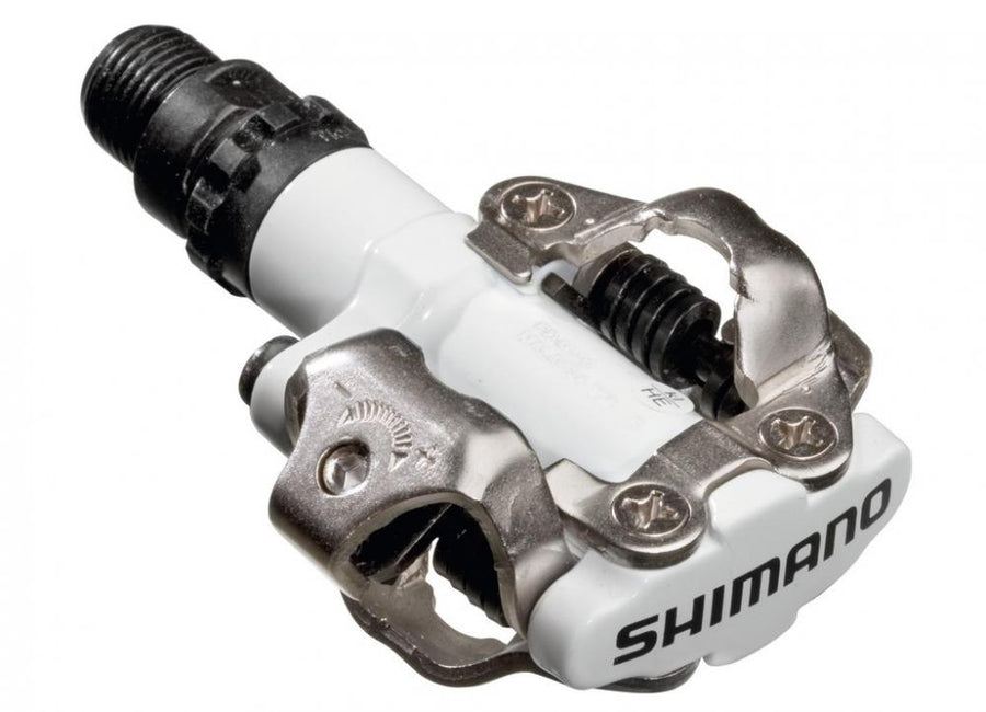 SHIMANO PD-M520 SPD-Pedal für MTB und Trekking in Weiß.