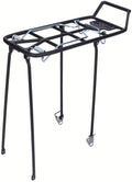 Pletscher Gepäckträger Quick-Rack 26-28 Zoll - robuster Aluminium-Gepäckträger mit Federklappe, werkzeugloser Schnellmontage an Sattelstütze Ø 25-32 mm und Ausfallende, schwarz, 25 kg Tragkraft