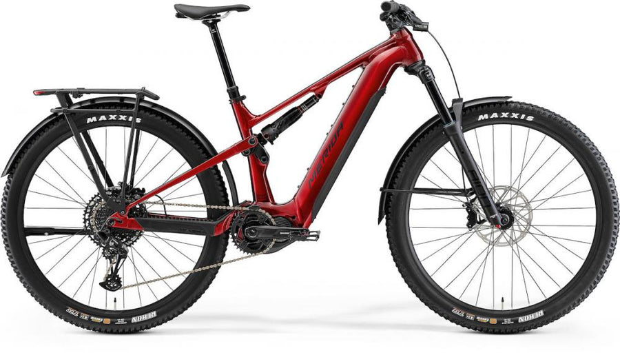 Merida eONE-FORTY 675 EQ IV1 L (43) erdbeer-rot/schwarz - voll ausgestattetes E-MTB Trailbike