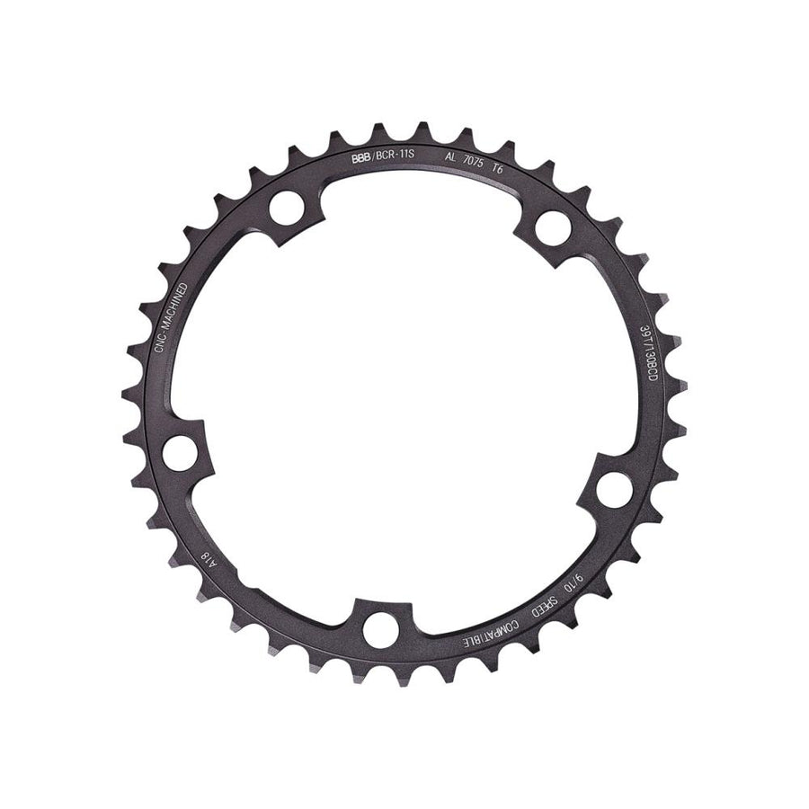 BBB Cycling BBB Kettenblatt RoadGear 44T/130mm anthrazit 44Z/130 mm - präzises Rennrad-Kettenblatt
