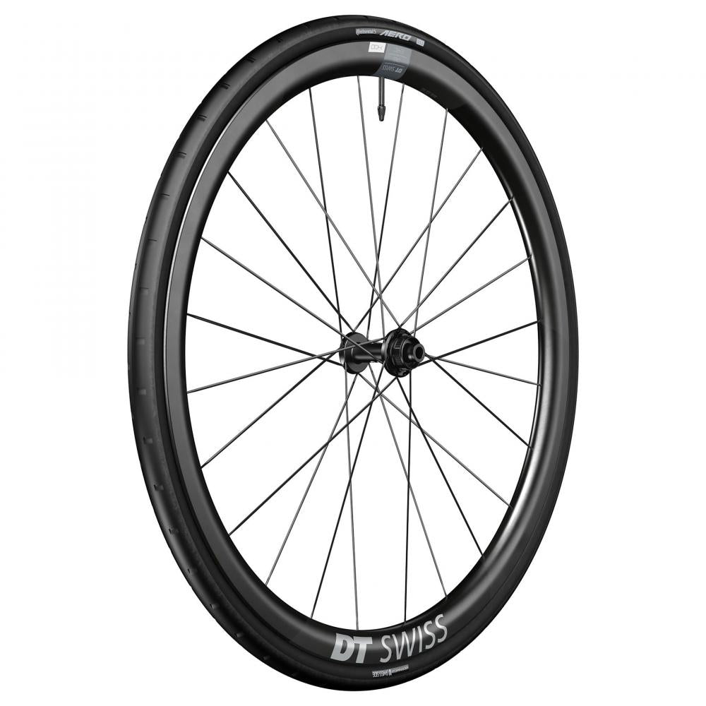 DT Swiss Laufrad ERC 1400 Dicut Disc 622 x 35 mm Schwarz - aerodynamisches Endurance-Carbonlaufrad