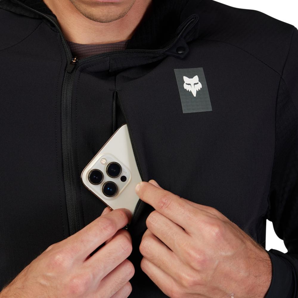 FOX Defend Thermal MTB-Hoodie Schwarz XL mit Polartec Power Grid