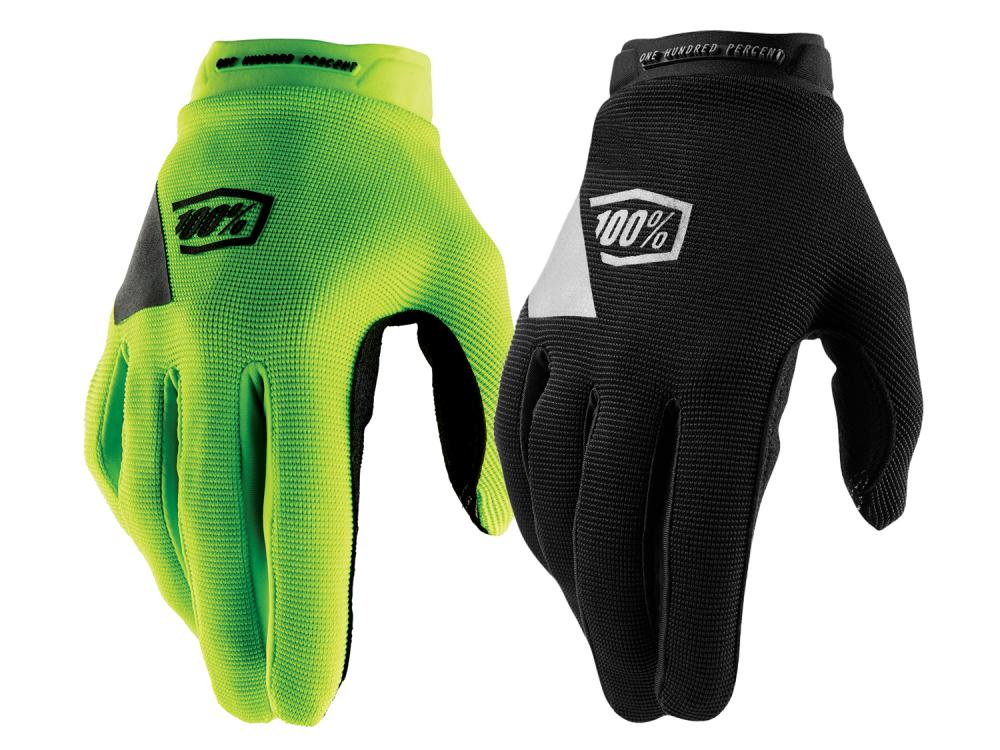 100% Ridecamp Women's Gloves L Black / Fluo Yellow - komfortabler MTB-Handschuh für Trail & Enduro