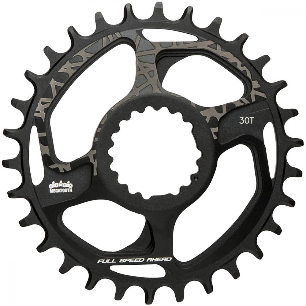 FSA Kettenblatt MTB SL-K Modular Megatooth Direct Mount 30 T Schwarz - CNC-gefräßt für optimalen Kettenhalt