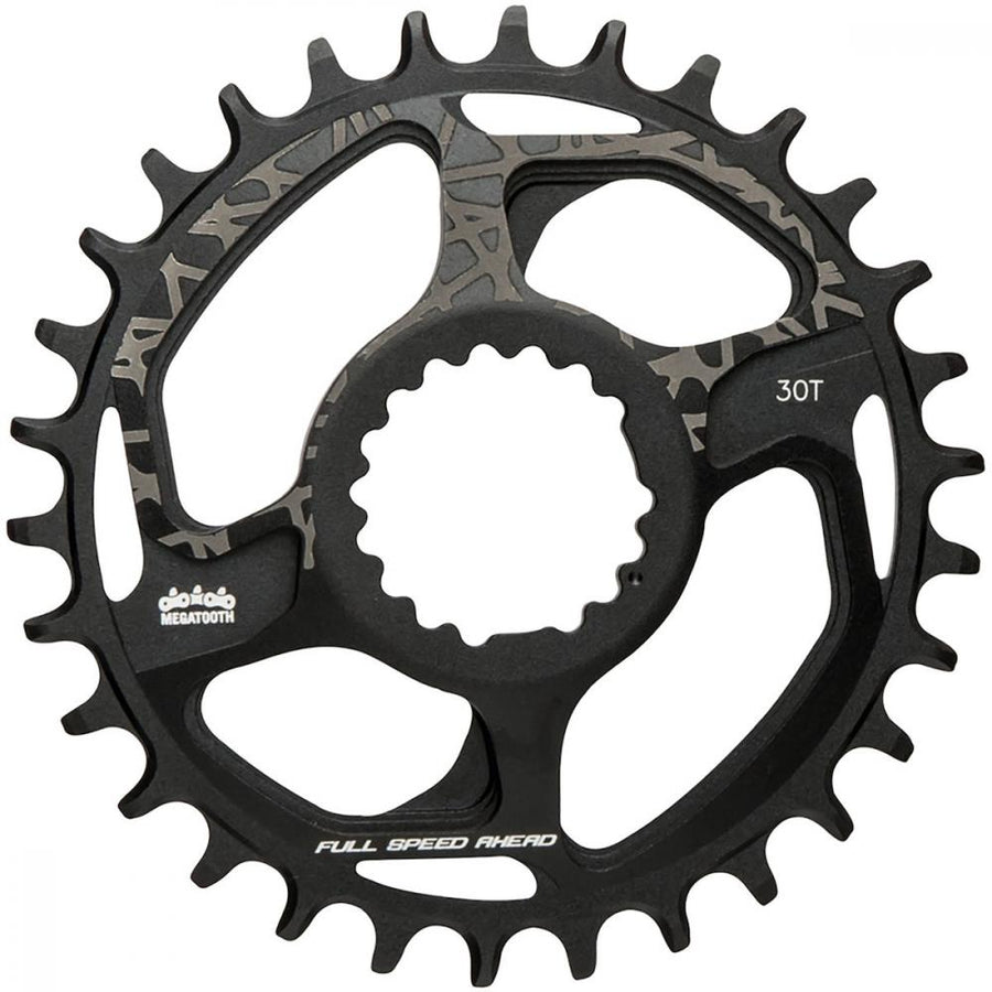 FSA Kettenblatt MTB SL-K Modular Megatooth Direct Mount 30 T Schwarz - CNC-gefräßt für optimalen Kettenhalt