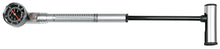 SKS Pumpe USP Profi-Dämpferpumpe aus Aluminium mit Präzisionsmanometer - T-Griff Druckablassschraube bis 22 bar für Auto-/Schraderventile