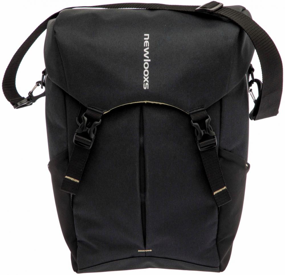 New Looxs Radtasche Sports Black 18 l Black - wasserdichte Einzeltasche für Alltag & Tour