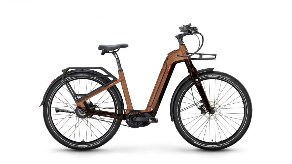 VICTORIA Elektro-Urbanrad "UTILYON 3" (#1), Wave, 29", cappuccino brown, ENVIOLO "HD" stufenlos, 56cm