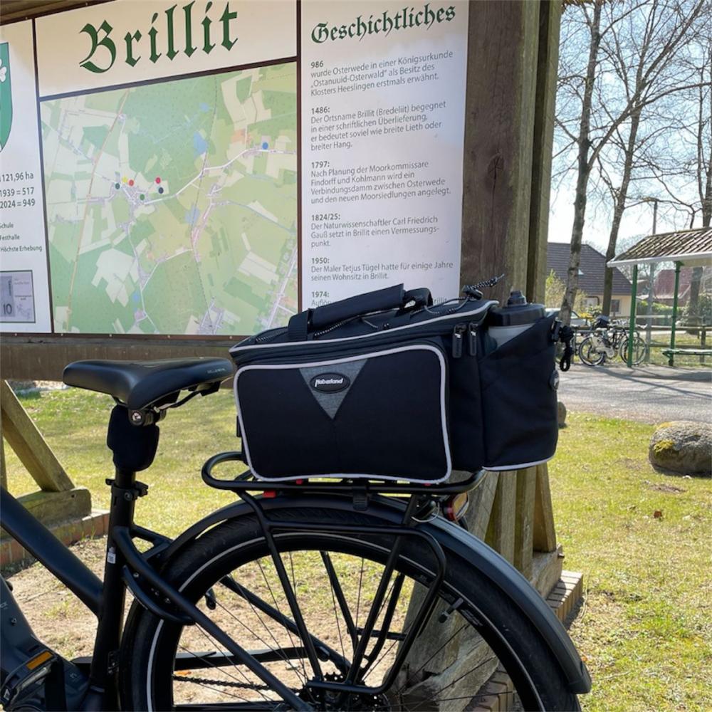 Haberland Gepäckträgeraufsatztasche Flexibag schwarz - flexible Transportlösung für den Alltag