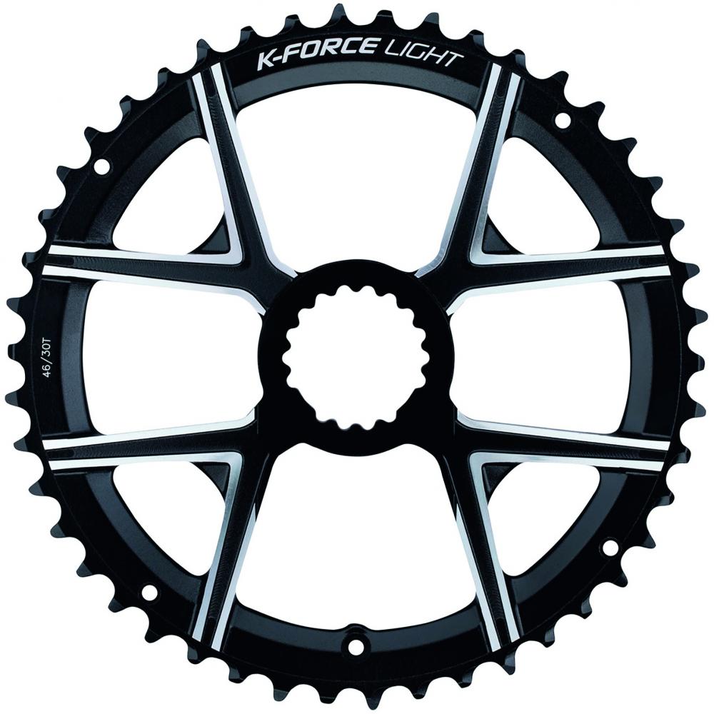 FSA Kettenblatt Road K-Force Light Modular 46 T Schwarz - leichtes Direct-Mount-Upgrade