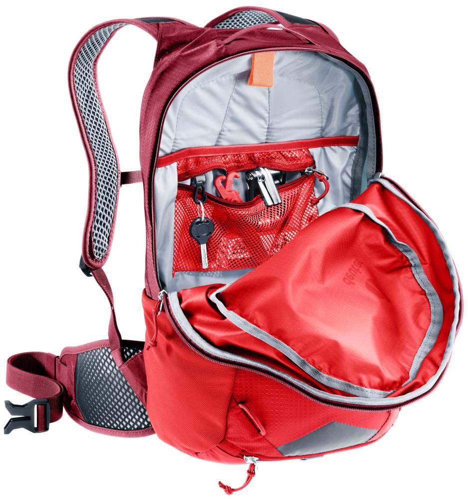 Deuter Race 16 Fahrradrucksack 16L Rot - Leicht, Stabil, Komfortabel