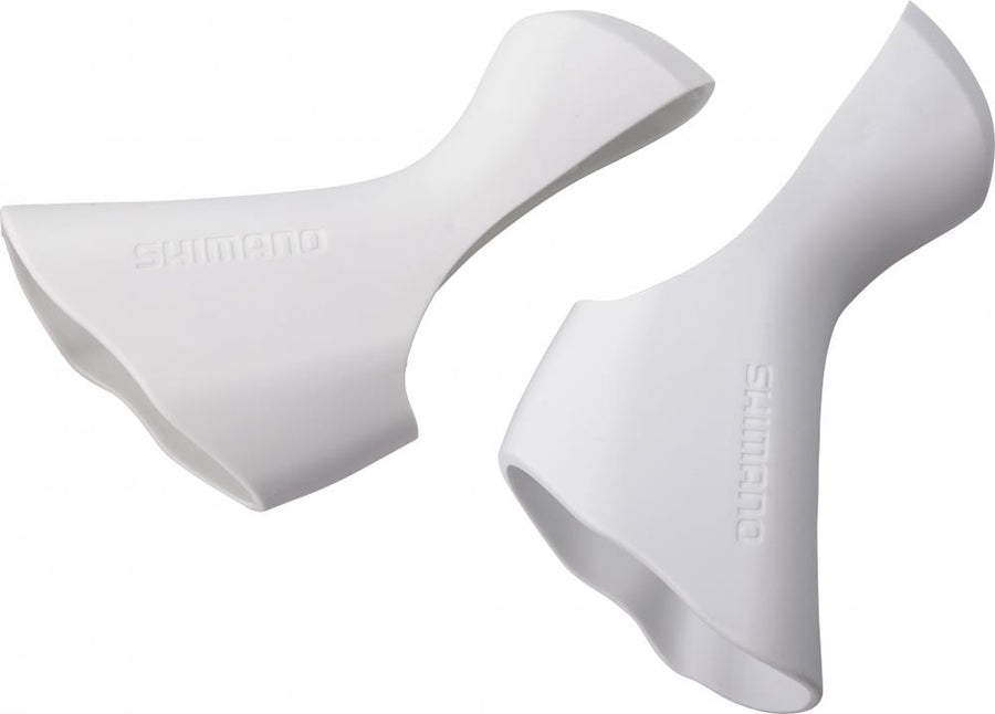 SHIMANO Griffgummi Paar ST-6800 Weiß - ergonomischer Ersatz für STI-Schaltbremshebel