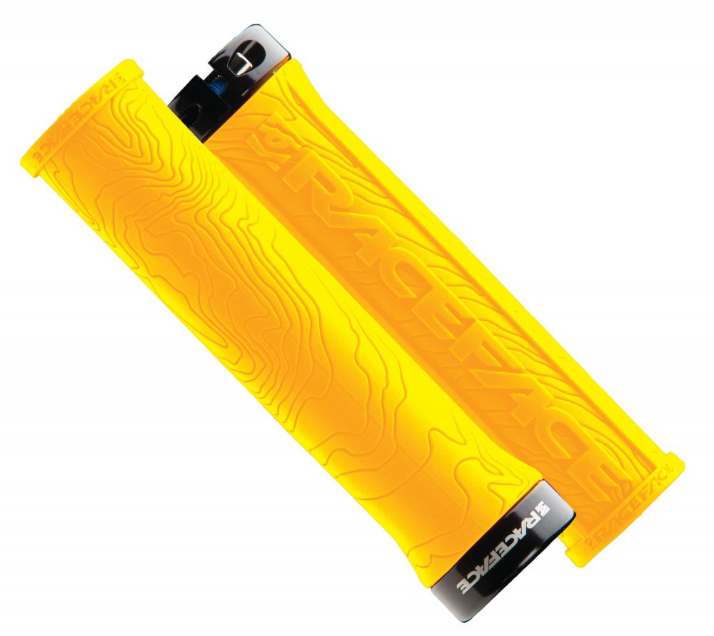 Race Face Half Nelson Single Clamp Lock-On Griff 29 mm gelb - maximaler Grip bei geringem Gewicht
