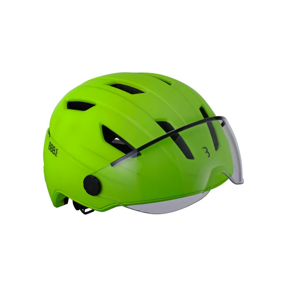 BBB Cycling Helm Move Face Shield M neon - sicherer Speed-Pedelec- und E-Bike-Helm