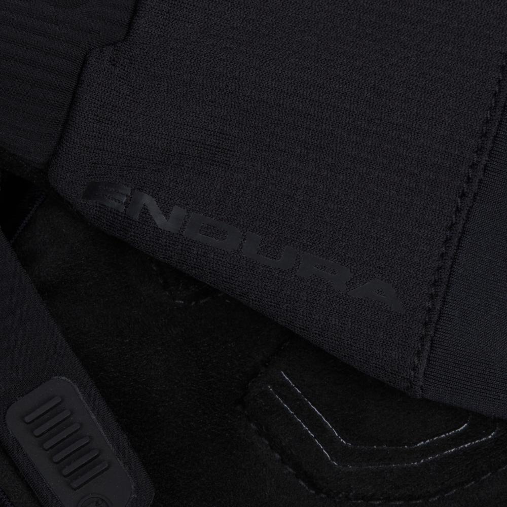 Endura Loop Mitt Radhandschuh L, Black - Kurzfingerhandschuh mit Gelpolster, atmungsaktiv, Klettverschluss, Silikonprint