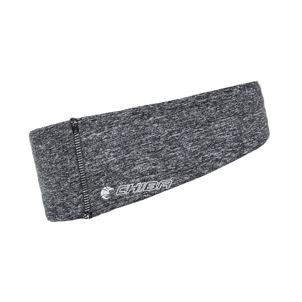 CHIBA Stirnband Pro Man - S/M, hellgrau, Thermostretch, reflektierend