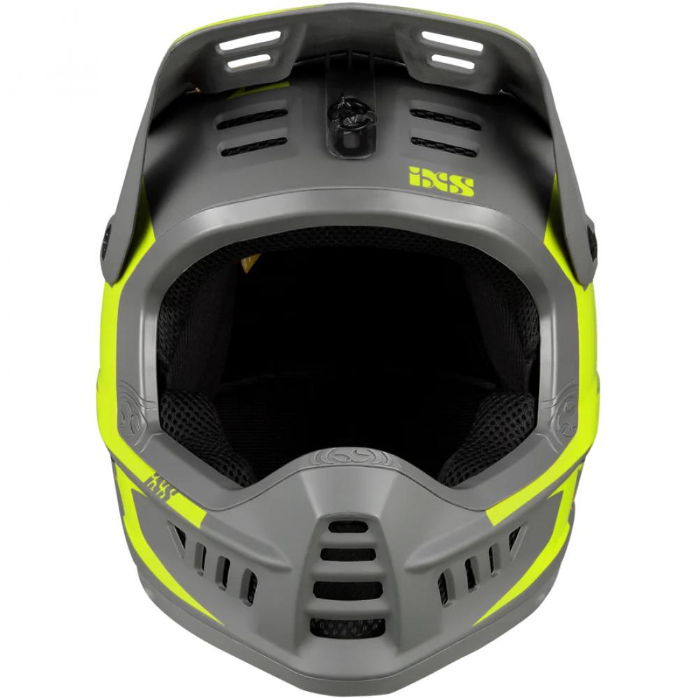 IXS Sports Division iXS XACT Evo helmet L/XL Lime-Graphite - Fullface-Helm für Downhill & Enduro