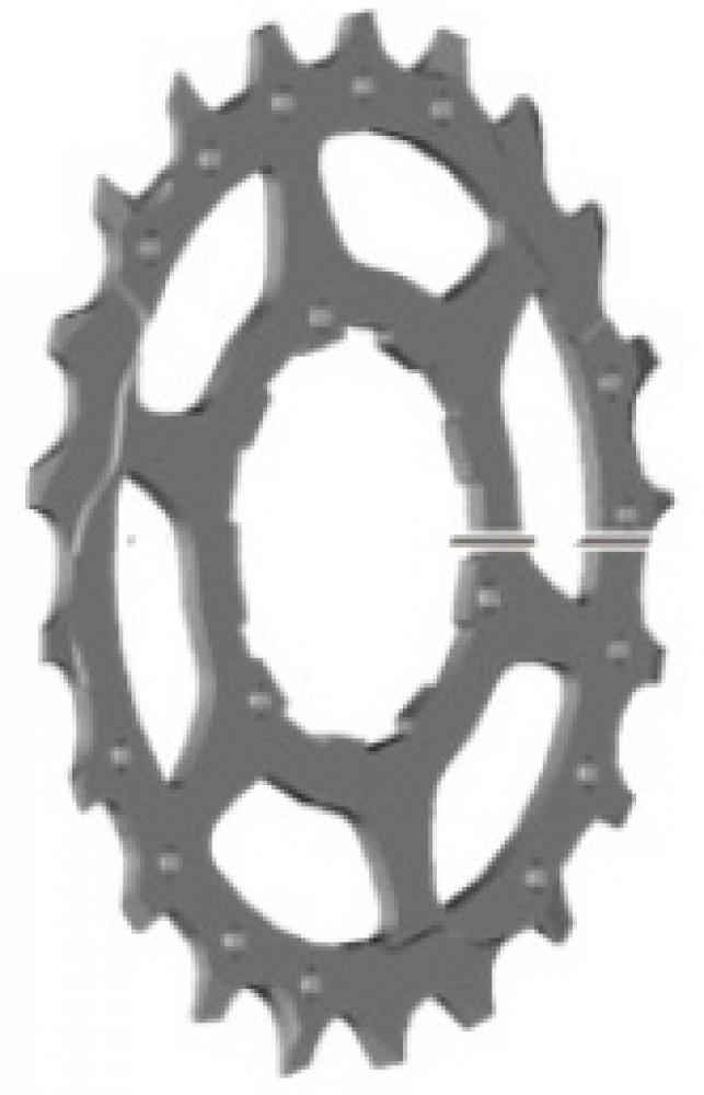 SHIMANO Ritzel für CS-M5100 - 21 Zähne, graues Fahrradzahnrad.
