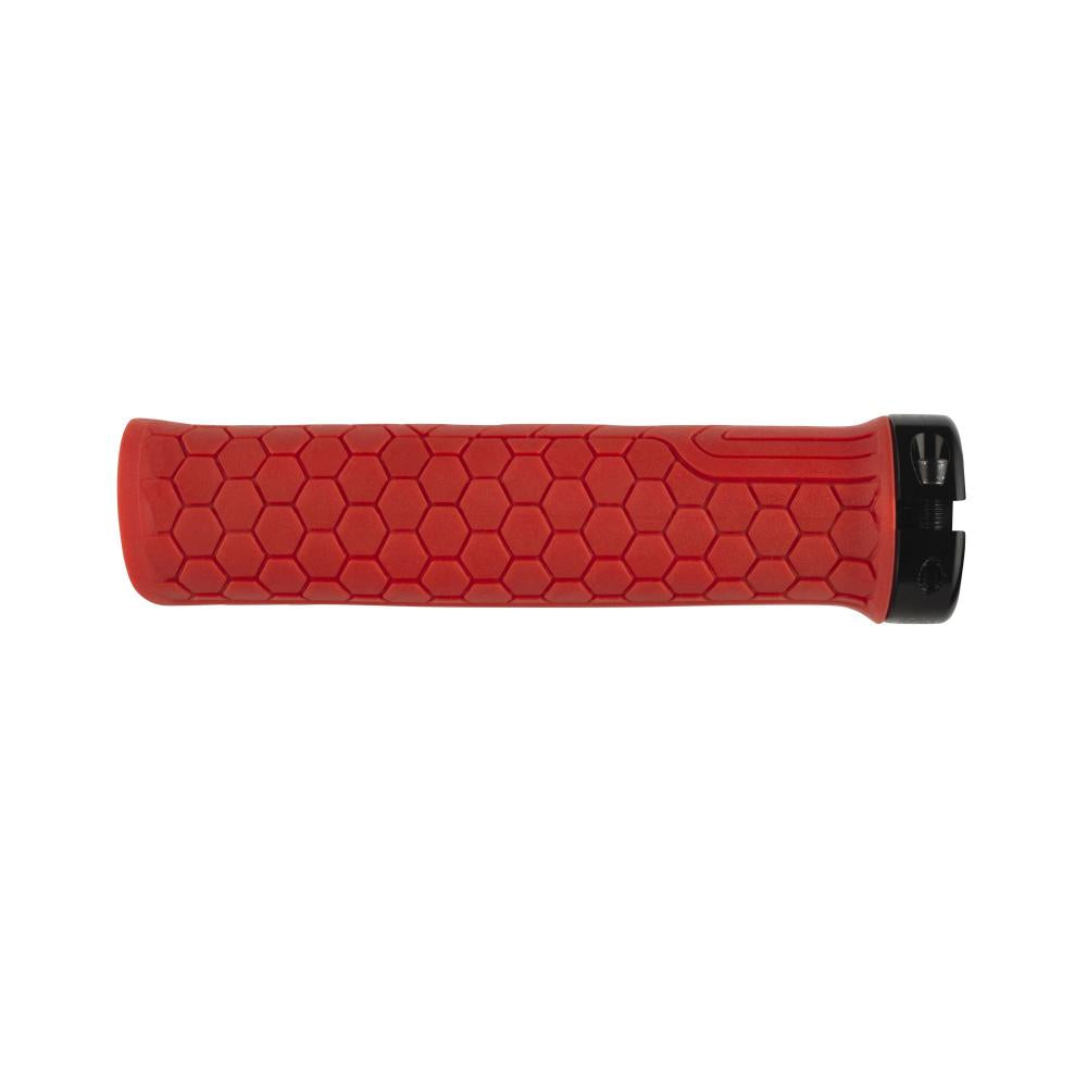 Race Face Getta Grip Lock-On Griff, 30mm, rot/schwarz - sicherer Halt und Kontrolle